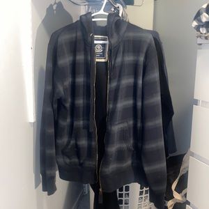 Black Plaid print Hoodie. Medium sized from the brand Bluenotes.
